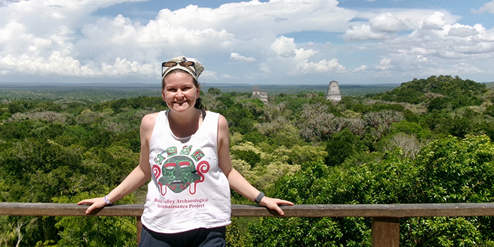 Katie Sonnett in Belize's Summer Fieldwork
